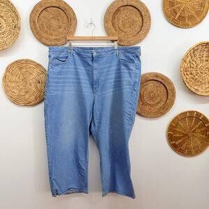 Old Navy Extra High Rise Sky-Hi Wide Leg Jeans Plus Size 28